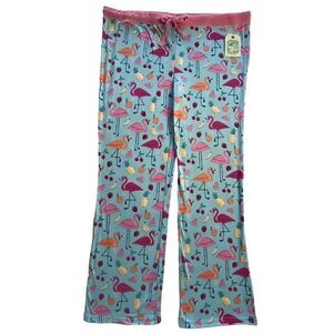 Nite Nite by Munki Munki 1X Flamingo Pattern Pajama Pants